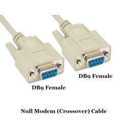 1 pcs : DNC-9FF-06B - NULL MODEM DB9/9 F/F MOLD 6FT