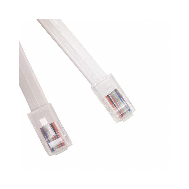 1 pcs : 510-26-8800-WH-0014F - CABLE MOD 8P8C PLUG TO PLUG 14'