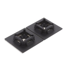 1 pcs : SGABM30-AT-C0 - CABLE TIE HLDR QUAD ADH BLACK