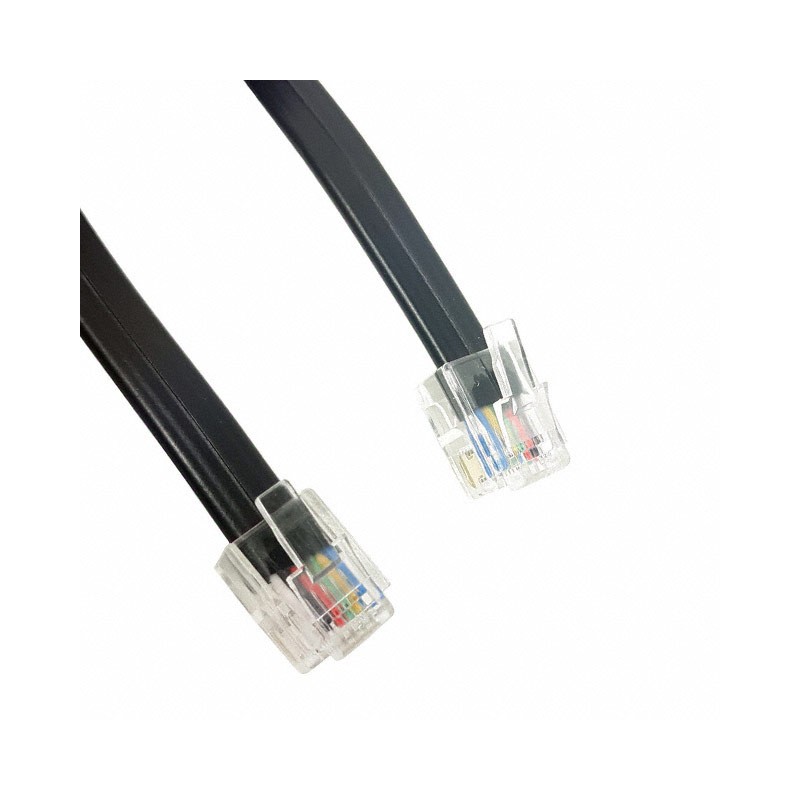 1 pcs : 520-26-6600-BL-0010F - CABLE MOD 6P6C PLUG TO PLUG 10'