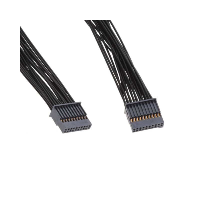 1 pcs : SFSD-10-28-F-12.00-D-NDX - .050 SOCKET DISCRETE CABLE ASSEM