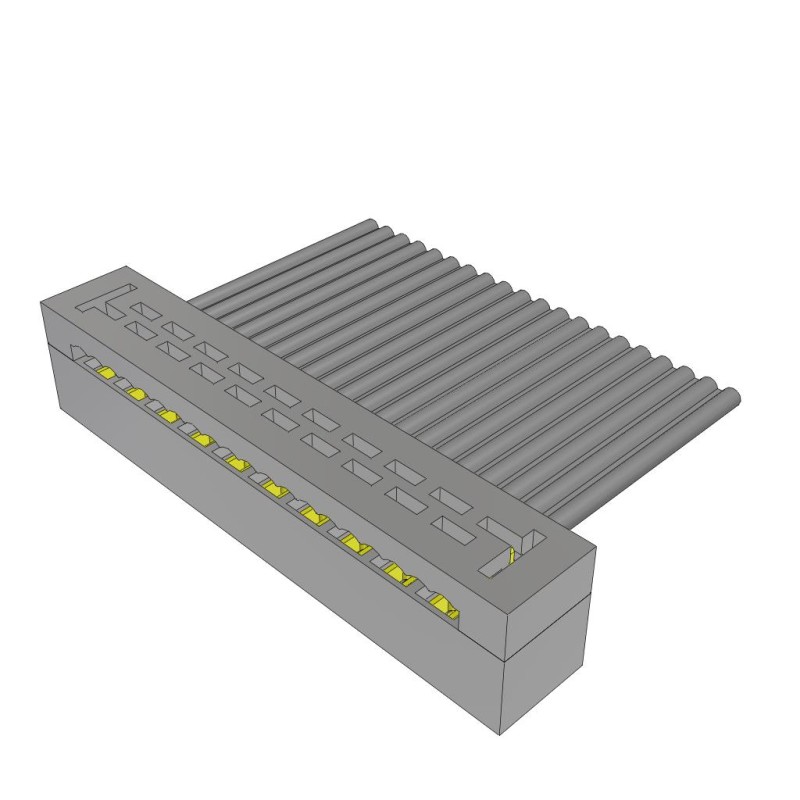 1 pcs : TCSD-10-S-20.00-01-F-N - 2MM DOUBLE ROW FEMALE IDC ASSEMB