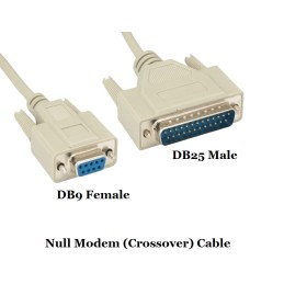 1 pcs : DNC-9F25M-06B - NULL MODEM DB9/25 F/M MOLD 6FT