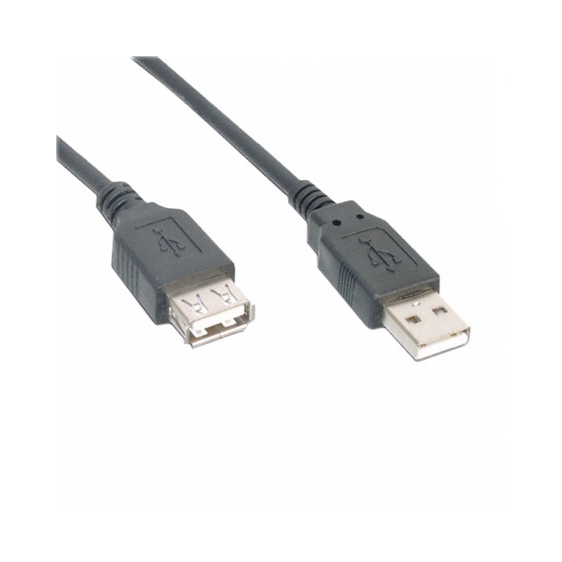 1 pcs : AK669-50-BLACK - CBL USB1.1 A RCPT-A PLUG 16.4'