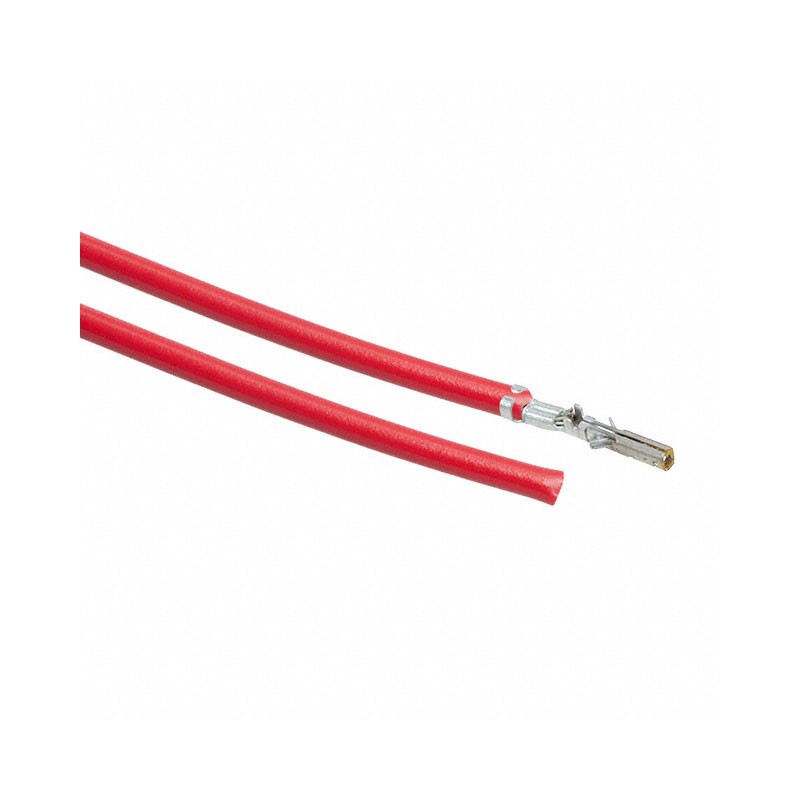 10 pcs : 0430300002-12-R0 - 12' PRE-CRIMP A2040R RED