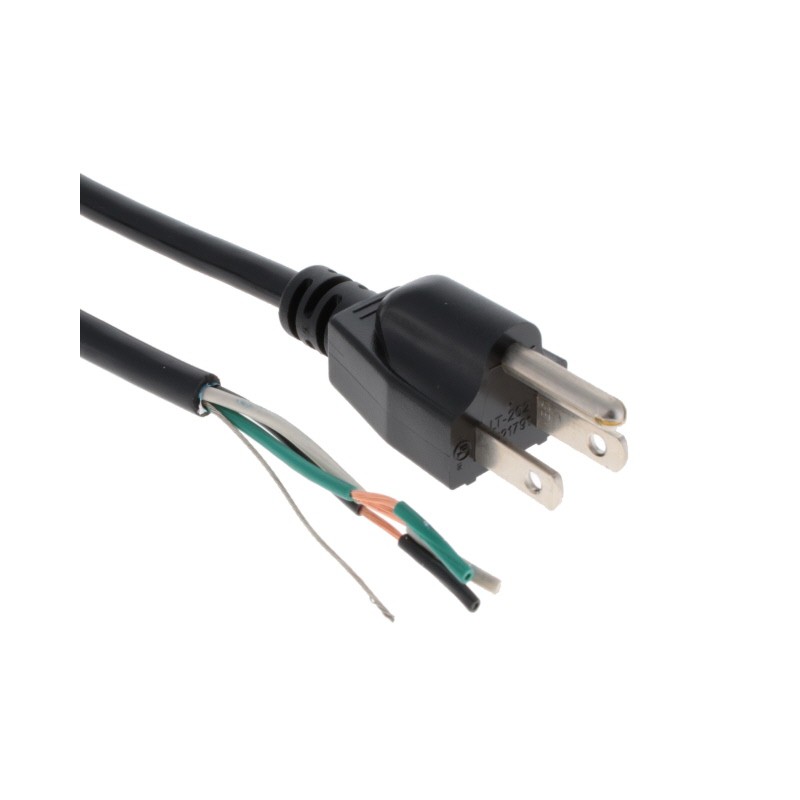 1 pcs : 800-1801-2-SJT0-BL-00200-2 - CORD 18AWG NEMA5-15P - CBL 6.56'