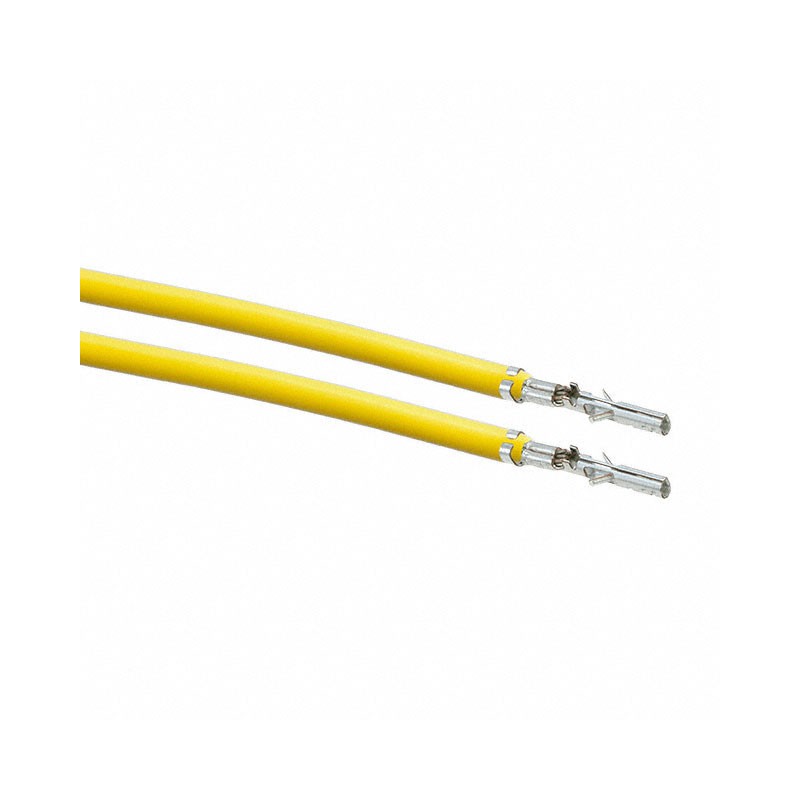 10 pcs : 0039000038-12-Y9-D - 12' PRE-CRIMP A2064 YELLOW