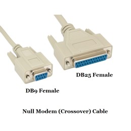 1 pcs : DNC-9F25F-10B - NULL MODEM DB9/25 F/F MOLD 10FT