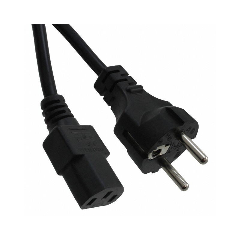 1 pcs : 800-0.75-14X-BL-00200-1 - CORD CEE 7/7 - IEC 320-C13 6.56'