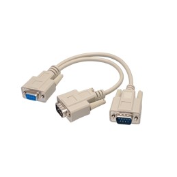 1 pcs : DMC-9FM-6INBX2 - RS232 Y Cable DB9 1F to 2M MOLD