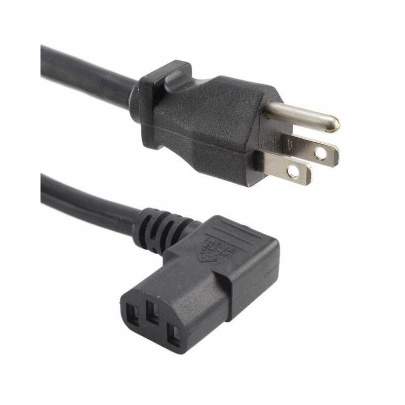1 pcs : A-PC2304-030027-1 - CORD 16AWG 5-15P TO C13 9.84'