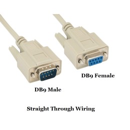 1 pcs : DMC-9MF-10B - RS232 DB9 M/F SHLD MOLD 10FT