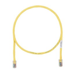 1 pcs : UTPCH5YLY - COPPER PATCH CORD, CAT 5E, YELLO