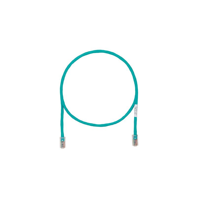 1 pcs : UTPCH5GRY - COPPER PATCH CORD, CAT 5E, GREEN