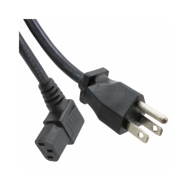 1 pcs : A-PC2304-050027-1 - CORD 16AWG NEMA5-15P - C13 16.4'