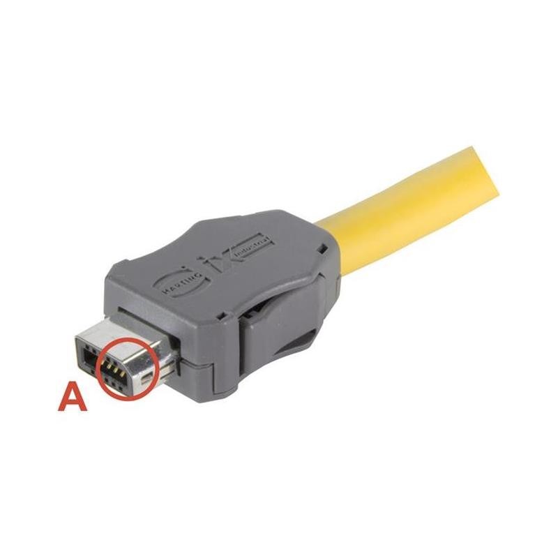 1 pcs : 09451812563XL - HARTING IX TYPE A CAT6A INDUSTRI