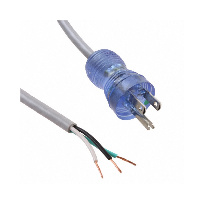 1 pcs : 232002-06 - CORD 18AWG NEMA 5-15P TO CBL 8'