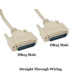 1 pcs : DMC-25MM-03B - RS232 DB25 M/M SHLD MOLD 3FT