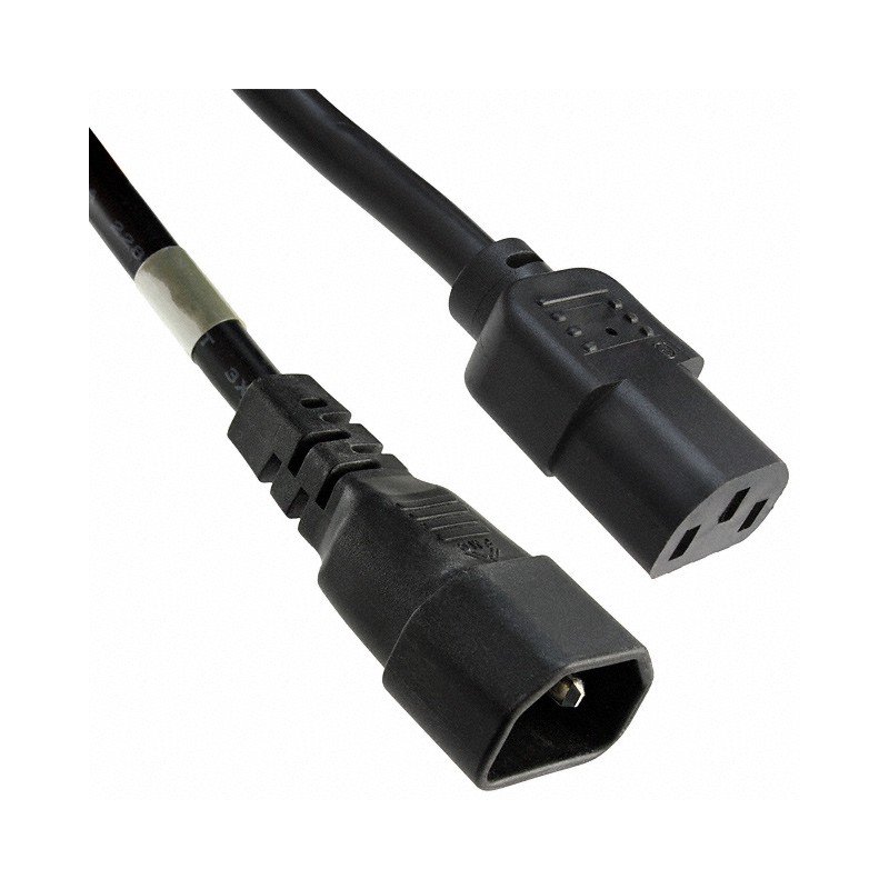 1 pcs : A-PC1802-030027-1 - CORD 16AWG 320C14 - C13 9.84'