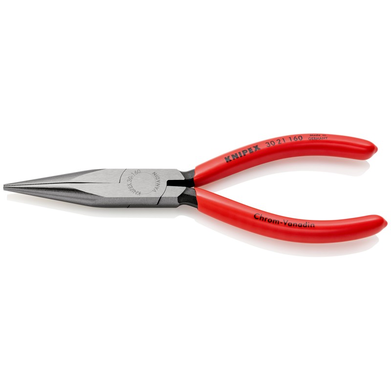 1 pcs - Knipex Long Nose Pliers, 160 mm Overall, Straight Tip, 50mm Jaw