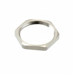 1 pcs : A8009 - LOCKNUT NICKEL PLATED BRASS PG9