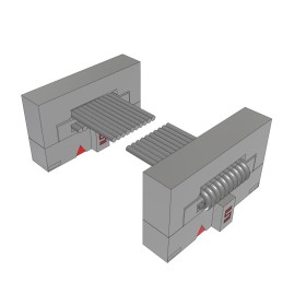 1 pcs : FFSD-05-D-08.00-01-N-SR - .050 X .050 C.L. FEMALE IDC ASSE