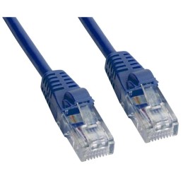 1 pcs : MP-5XRJ45UNNB-015 - CAT 5E UTP XOVER RJ45 BLUE 15'