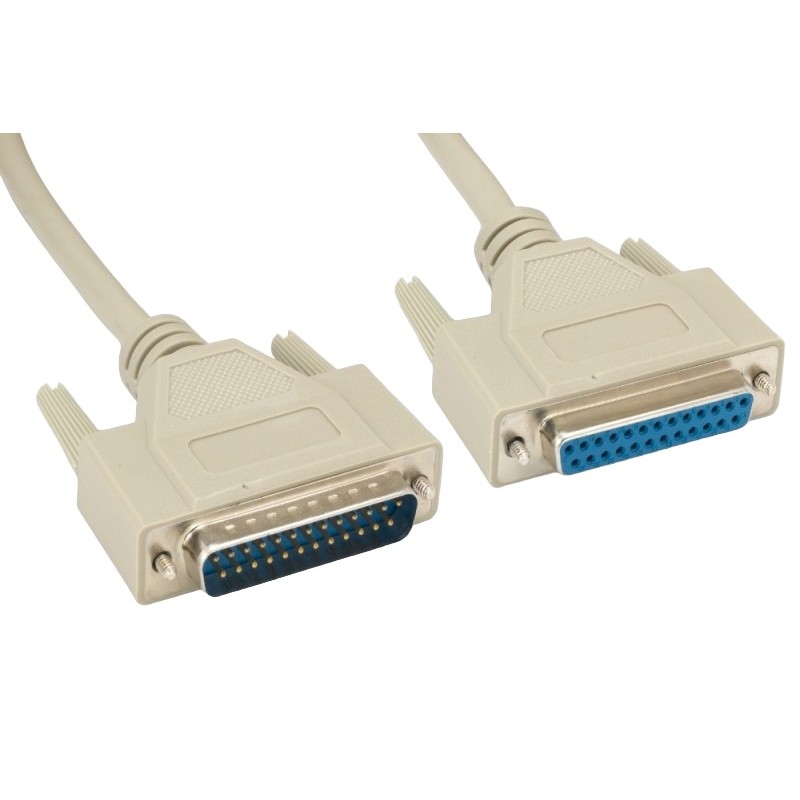 1 pcs : DMC-25MF-03B - RS232 DB25 M/F SHLD MOLD 3FT