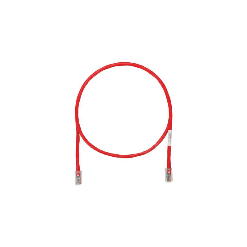 1 pcs : UTPCH7RDY - COPPER PATCH CORD, CAT 5E, RED U