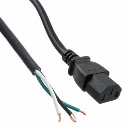 1 pcs : 800-1809-2-SJT0-BL-00300-1 - CRD 18AWG IEC320-C13 - CBL 9.84'