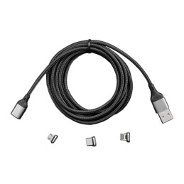 1 pcs : 5653 - WOVEN USB A CABLE WITH MAGNETIC