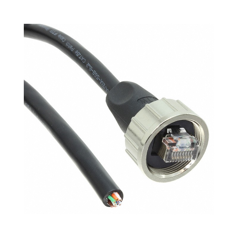 1 pcs : RCM-5SBMMM-SLM7B01 - CABLE MOD 8P8C PLUG-CABLE 3.28'