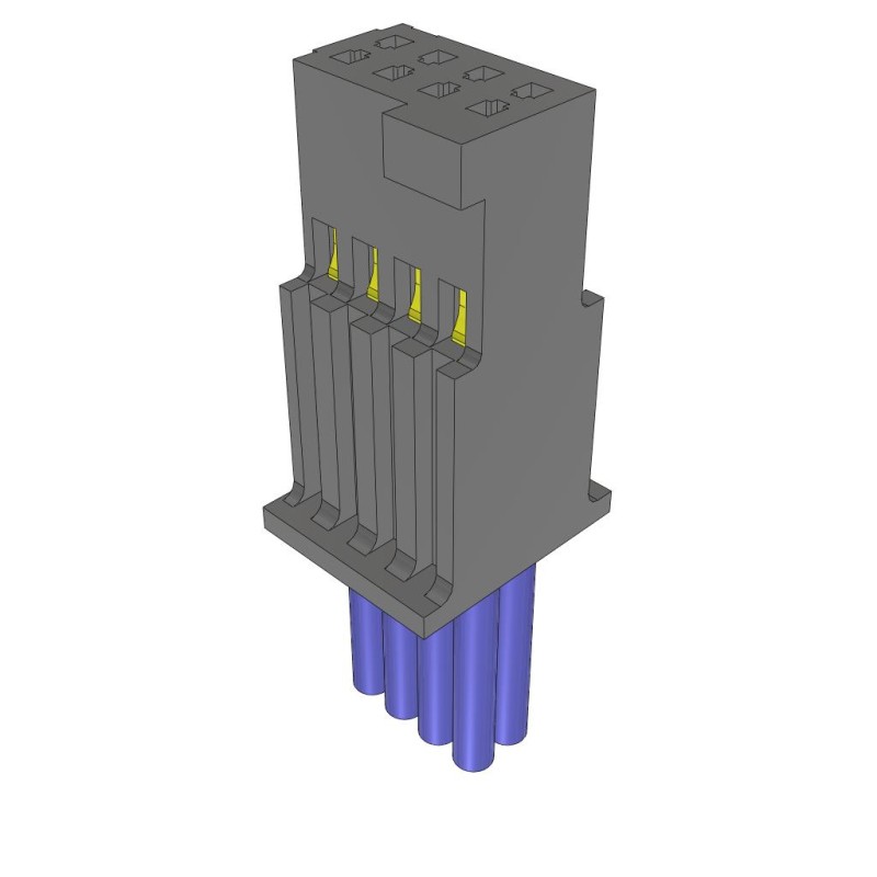 1 pcs : SFSD-04-28-G-20.00-S - .050 SOCKET DISCRETE CABLE ASSEM