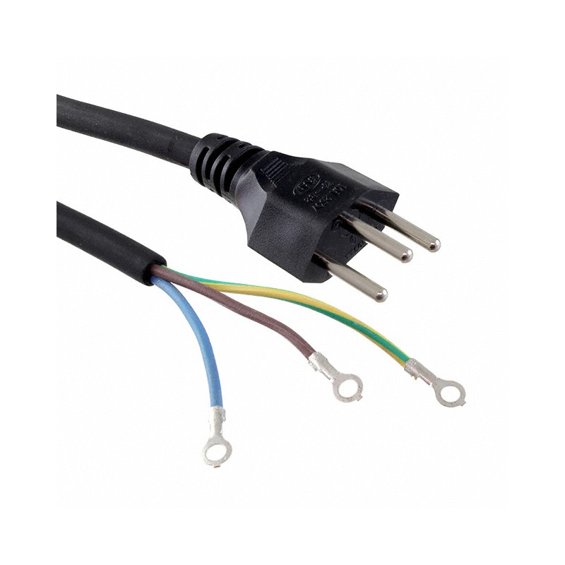 1 pcs : 23124363M100T - CORD 17AWGRING TERMINALS 10' BLK