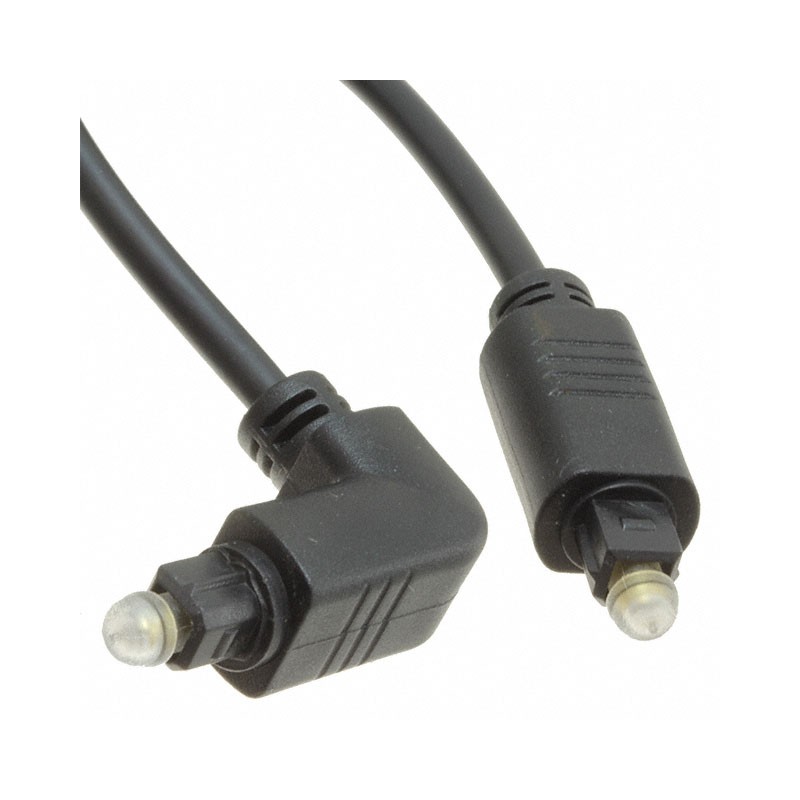 1 pcs : 106-1242-BL-00300 - TOSLINK CABLE PLUG-PLUG RA 3M