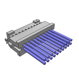 1 pcs : S2SDT-10-24-L-11.00-SR - 2.00 MM TIGER EYE DOUBLE ROW DIS
