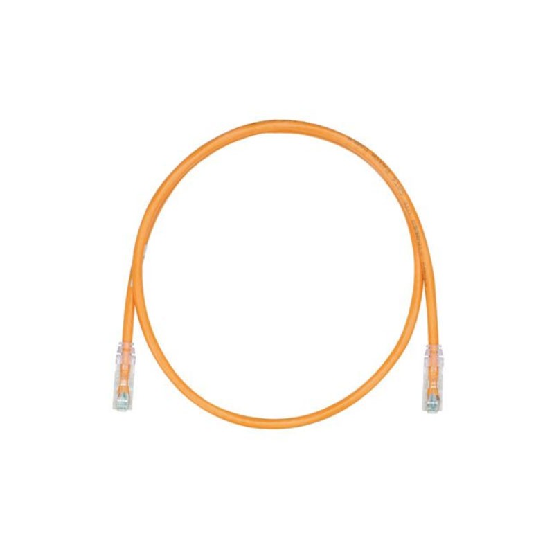 1 pcs : UTPSP1ORY - COPPER PATCH CORD, CAT 6, ORANGE