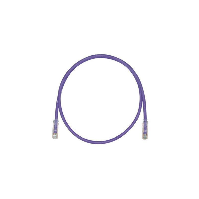 1 pcs : UTPSP1VLY - COPPER PATCH CORD, CAT 6, VIOLET