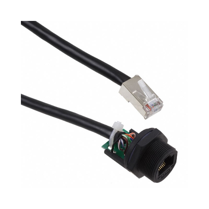 1 pcs : RCP-5SPFFP-SCM7B10 - CABLE MOD 8P8C JACK-PLUG 0.33'