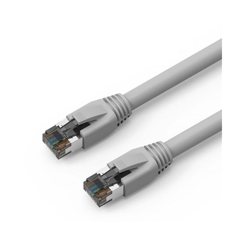 1 pcs : L8S24-01GRA - CAT8 S/FTP 24AWG 8P8C M-M 1FT