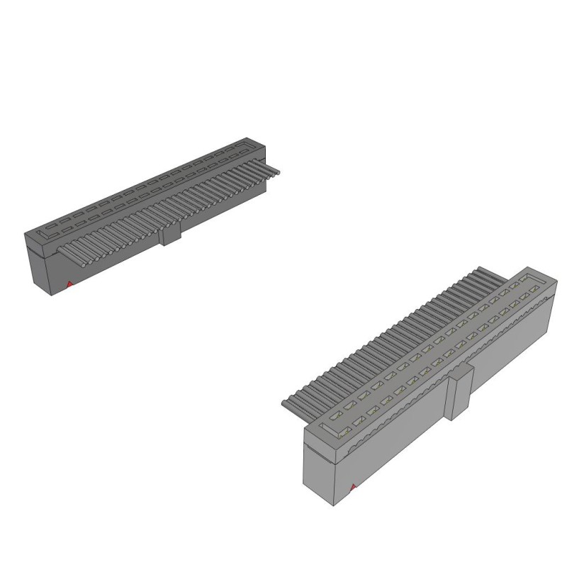 1 pcs : HCSD-17-D-03.00-01-N-G - IDC SOCKET AND TERMINAL CABLE AS