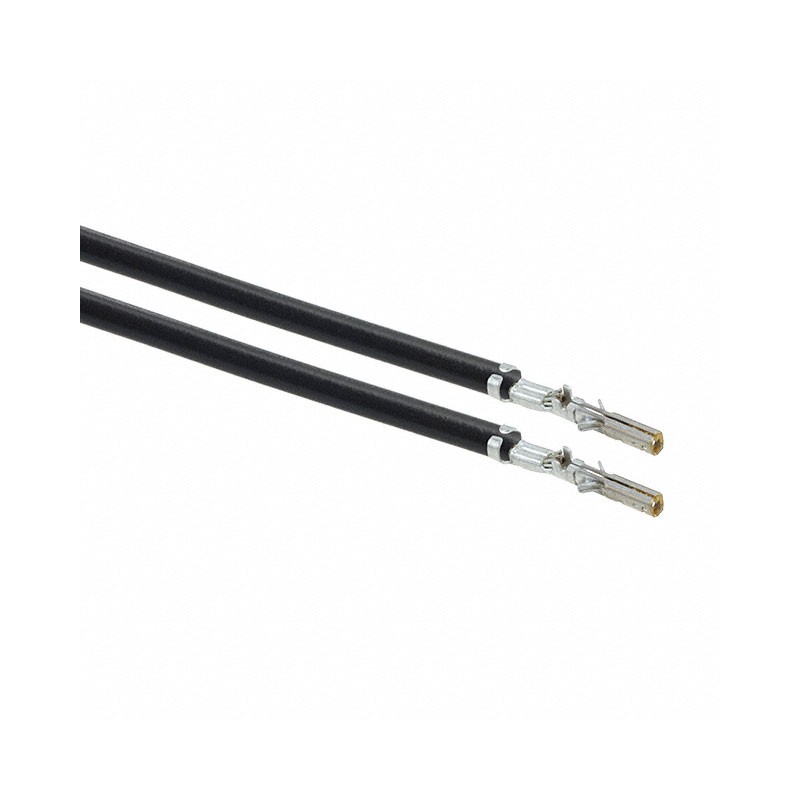 10 pcs : 0430300002-06-B0-D - 6' PRE-CRIMP A2040B BLACK