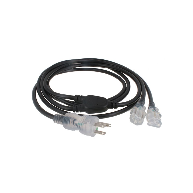 1 pcs : 1191663M0701X2(R) - CORD 18AWG NEMA 5-15P-IEC320 10'