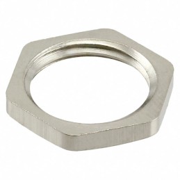 1 pcs : A8000.17 - LOCKNUT NICKEL PLATED BRASS M16