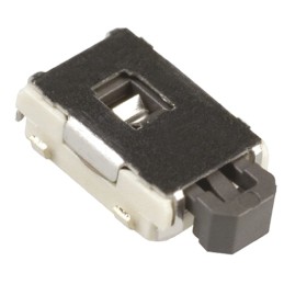 5 pcs - Black Push Plate Tactile Switch, SPST 50 mA @ 12 V dc 1.8mm