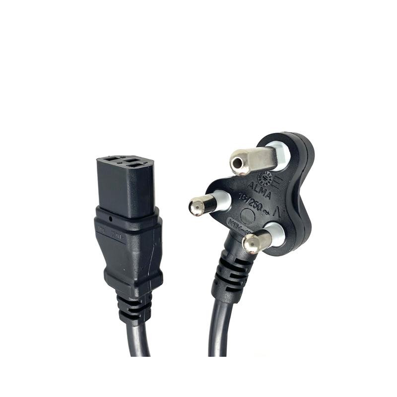 1 pcs : 208SA53L4284M0701(R) - CORD SANS 164-1 RA TO C13 13.12'