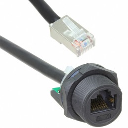1 pcs : RCP-5SPFFP-SCU7B10 - CABLE MOD 8P8C JACK-PLUG 0.33'