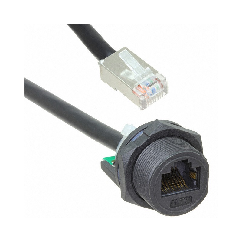 1 pcs : RCP-5SPFFP-SCU7B10 - CABLE MOD 8P8C JACK-PLUG 0.33'