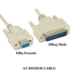 1 pcs : DAC-9F25M-25B - AT MODEM DB9/25 F/M MOLD 25FT