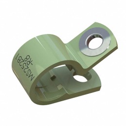 1 pcs : NM-24-R24 - CBL CLAMP P-TYPE GREEN FASTENER